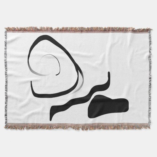 Drehzyklus: Abstrakt Schwarz/Weiß Decke (Vorderseite)