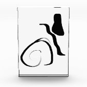 Drehzyklus: Abstrakt Schwarz/Weiß Fotoblock (Vorderseite)