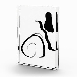 Drehzyklus: Abstrakt Schwarz/Weiß Fotoblock