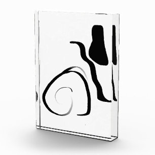 Drehzyklus: Abstrakt Schwarz/Weiß Fotoblock