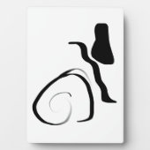 Drehzyklus: Abstrakt Schwarz/Weiß Fotoplatte (Vorderseite)