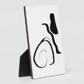 Drehzyklus: Abstrakt Schwarz/Weiß Fotoplatte (Seite)