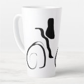 Drehzyklus: Abstrakt Schwarz/Weiß Milchtasse (Linke Ecke)