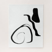 Drehzyklus: Abstrakt Schwarz/Weiß Puzzle (Vertikal)