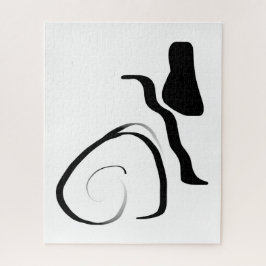 Drehzyklus: Abstrakt Schwarz/Weiß Puzzle