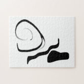 Drehzyklus: Abstrakt Schwarz/Weiß Puzzle (Horizontal)