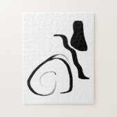 Drehzyklus: Abstrakt Schwarz/Weiß Puzzle (Vertikal)