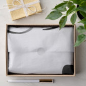 Drehzyklus: Abstrakt Schwarz/Weiß Seidenpapier (Geschenk)