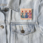 drei 1953 Kleider - Vintage Kleidung Button (Beispiel)