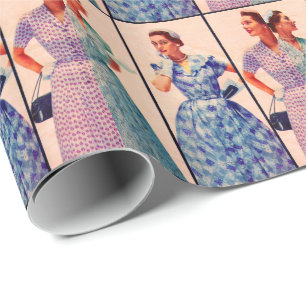 drei 1953 Kleider - Vintage Kleidung Geschenkpapier