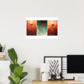 Drei Abstrakte Poppies Poster (Heimbüro)