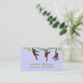 Drei Affe-niedliche kundenspezifische Mama-Karte Telefonnummerkarte (Stehend Vorderseite)