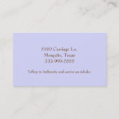 Drei Affe-niedliche kundenspezifische Mama-Karte Telefonnummerkarte (Rückseite)