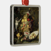 Drei Affen, die Frucht (Öl, stehlen auf Leinwand) Ornament Aus Metall (Rechts)