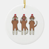 Drei Affen Keramikornament (Vorne)