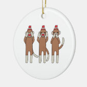 Drei Affen Keramikornament (Links)