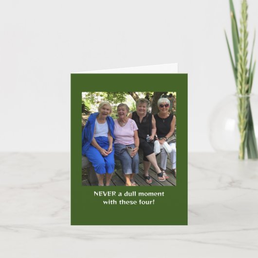 Drei Affen plus noch eins Karte (Vorderseite)