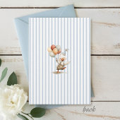 DREI Albern Gänse Niedlich Pinstripe Junge 3. Gebu Einladung