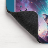 Drei Alien Kätzchen in einer anderen Welt Mousepad (Ecke)