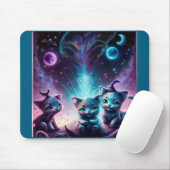 Drei Alien Kätzchen in einer anderen Welt Mousepad (Mit Mouse)