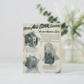 Drei aller Star-Kameras Postkarte (Stehend Vorderseite)