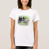 Drei Alpaka-Shirt T-Shirt (Vorderseite)