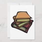 Drei alte Bücher zusammengesteckt Einladung (Vorderseite)