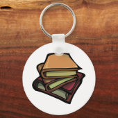 Drei alte Bücher zusammengesteckt Schlüsselanhänger (Vorderseite)