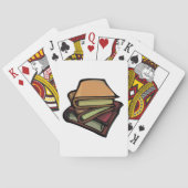 Drei alte Bücher zusammengesteckt Spielkarten (Rückseite)