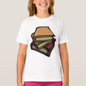 Drei alte Bücher zusammengesteckt T-Shirt (Vorderseite)