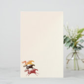 Drei alte Pferde 2STATIONERY Briefpapier (Stehend Vorderseite)