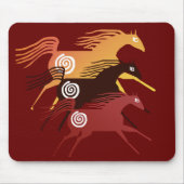 Drei alte Pferde Mousepad (Vorne)