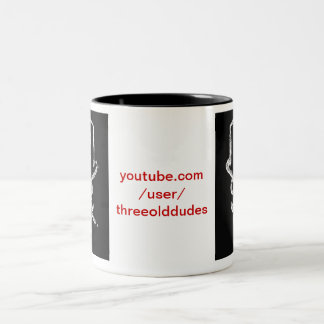 Drei alte Typ-dunkle Logo-Tasse Zweifarbige Tasse