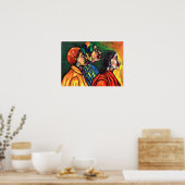 Drei amerikanische Frauen Poster (Küche)