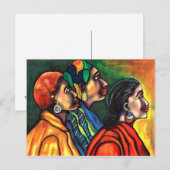 Drei amerikanische Frauen Postkarte (Vorne/Hinten)