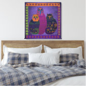 Drei Amigos Katzen auf Leinwand (Insitu (Schlafzimmer))