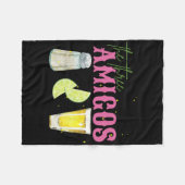 Drei Amigos Limones Salz Tequila Funny Cinco De Fleecedecke (Vorderseite (Horizontal))
