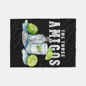 Drei Amigos Limones Salz Tequila Funny Cinco De Fleecedecke (Vorderseite (Horizontal))