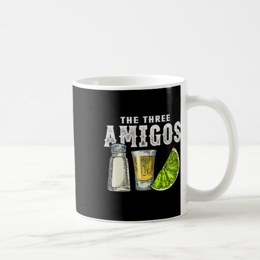 Drei Amigos Limones Salz Tequila Funny Cinco De Kaffeetasse (Rechts)