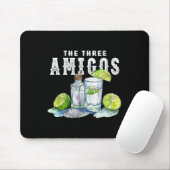 Drei Amigos Limones Salz Tequila Funny Cinco De Mousepad (Mit Mouse)