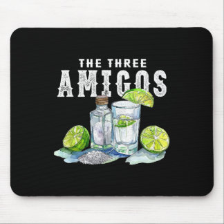 Drei Amigos Limones Salz Tequila Funny Cinco De Mousepad