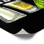 Drei Amigos Limones Salz Tequila Funny Cinco De Poster (Ecke)