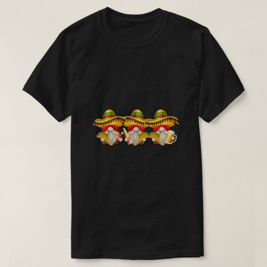 Drei Amigos mit mexikanischen Fiesta-Nomaden für C T-Shirt (Design vorne)