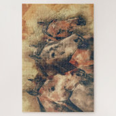 Drei Amigos Pferde Puzzle (Vertikal)