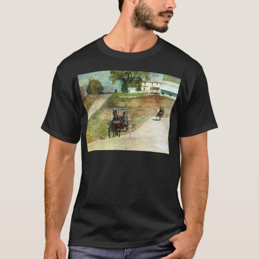 Drei amische Buggyen T-Shirt (Vorderseite)