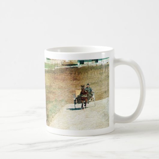 Drei Amish-Buggyen Kaffeetasse (Rechts)