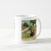Drei Amish-Buggyen Kaffeetasse (VorderseiteRechts)