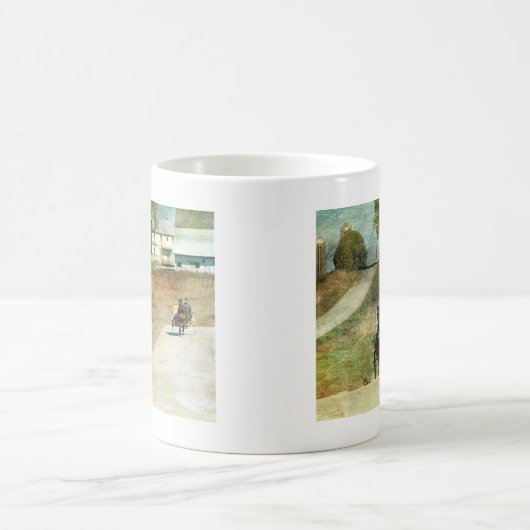 Drei Amish-Buggyen Kaffeetasse (Mittel)