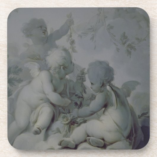 Drei Amoren, c.1775 Getränkeuntersetzer (Vorderseite)