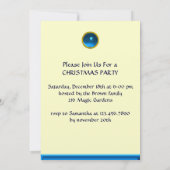 DREI ANGELN IN BLAU, Saphir, gold-metallisch Einladung (Rückseite)